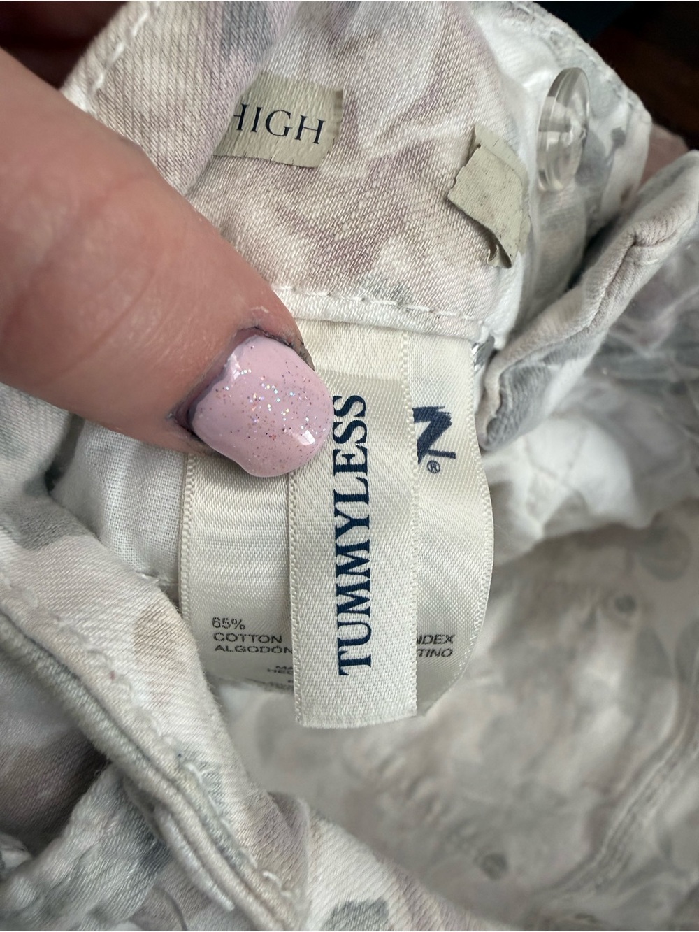Seven 7 90’s Y2K Floral Print Women's Denim Shorts - White Blush trending mid - Picture 6 of 12